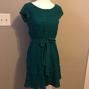 LC Lauren Conrad green dress